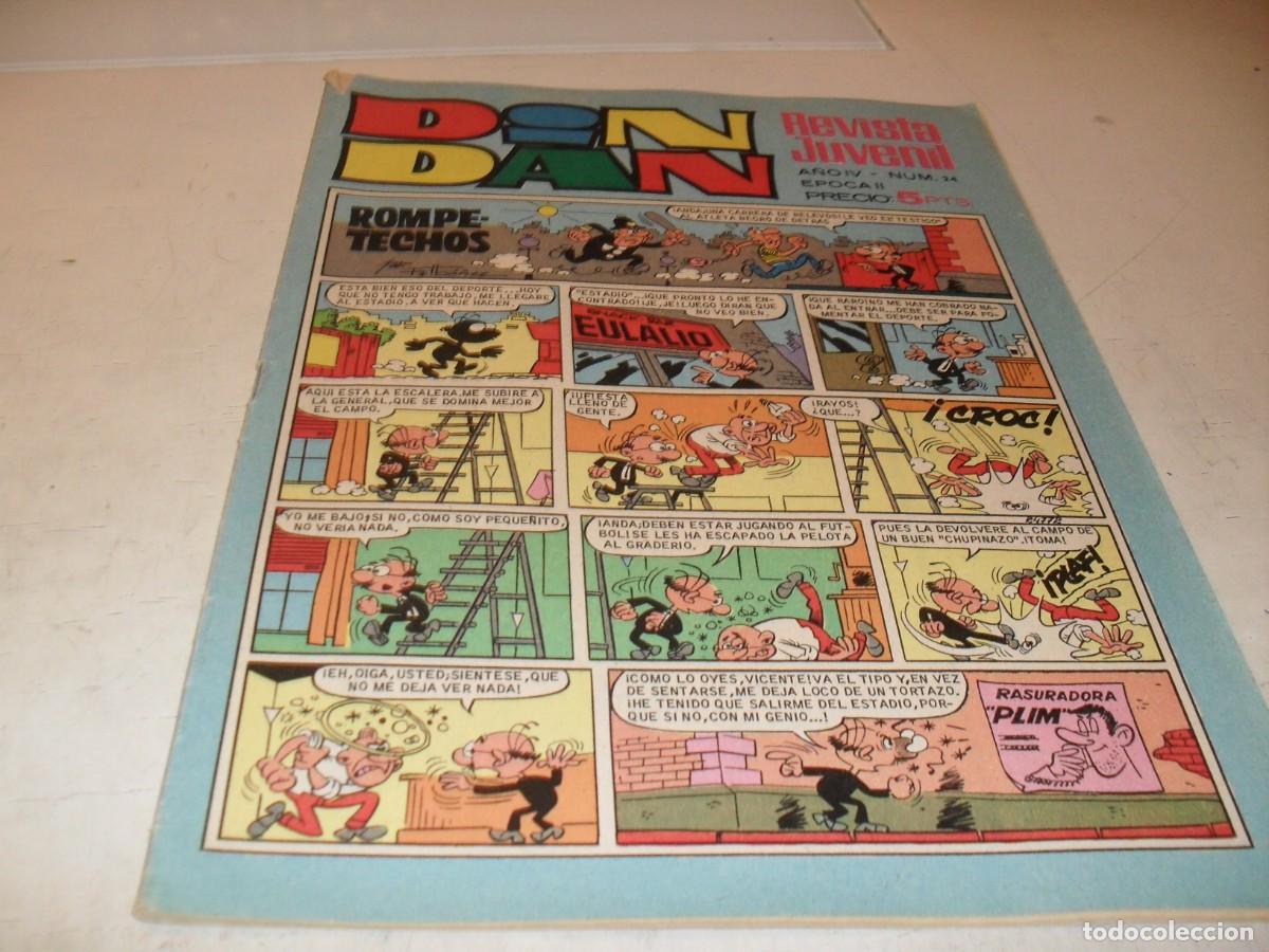 Tebeos: DIN DAN,2&ordf; EPOCA,N&ordm; 24,RUTA AL INFIERNO,DE CARRION,DE 385,BRUGUERA,1968