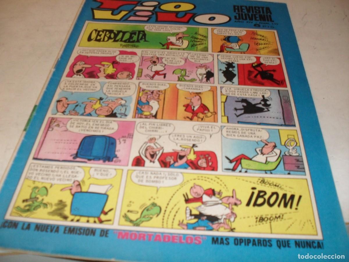 Tebeos: TIO VIVO N&ordm; 555,CON BILLETES DE 5,10 Y 50 MORTADELOS,DE 1013,BRUGUERA,1961