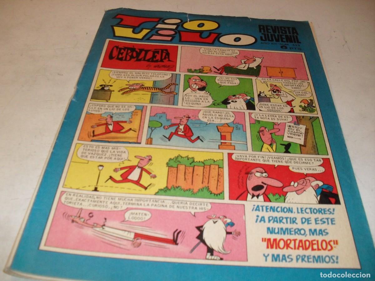 Tebeos: TIO VIVO N&ordm; 552,SIN LOS BOLLETES DE MORTADELOS,DE 1013,BRUGUERA,1961