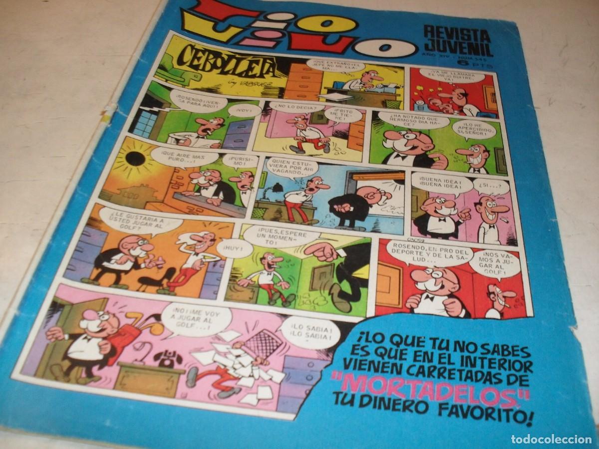 Tebeos: TIO VIVO N&ordm; 545,SIN LOS BOLLETES DE MORTADELOS,DE 1013,BRUGUERA,1961