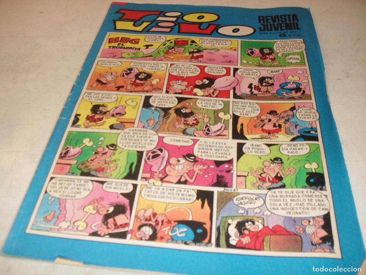 Tebeos: TIO VIVO N&ordm; 517,EN PAGINA CENTRAL PEPE GOTERA Y OTILIO,DE 1013,BRUGUERA,1961