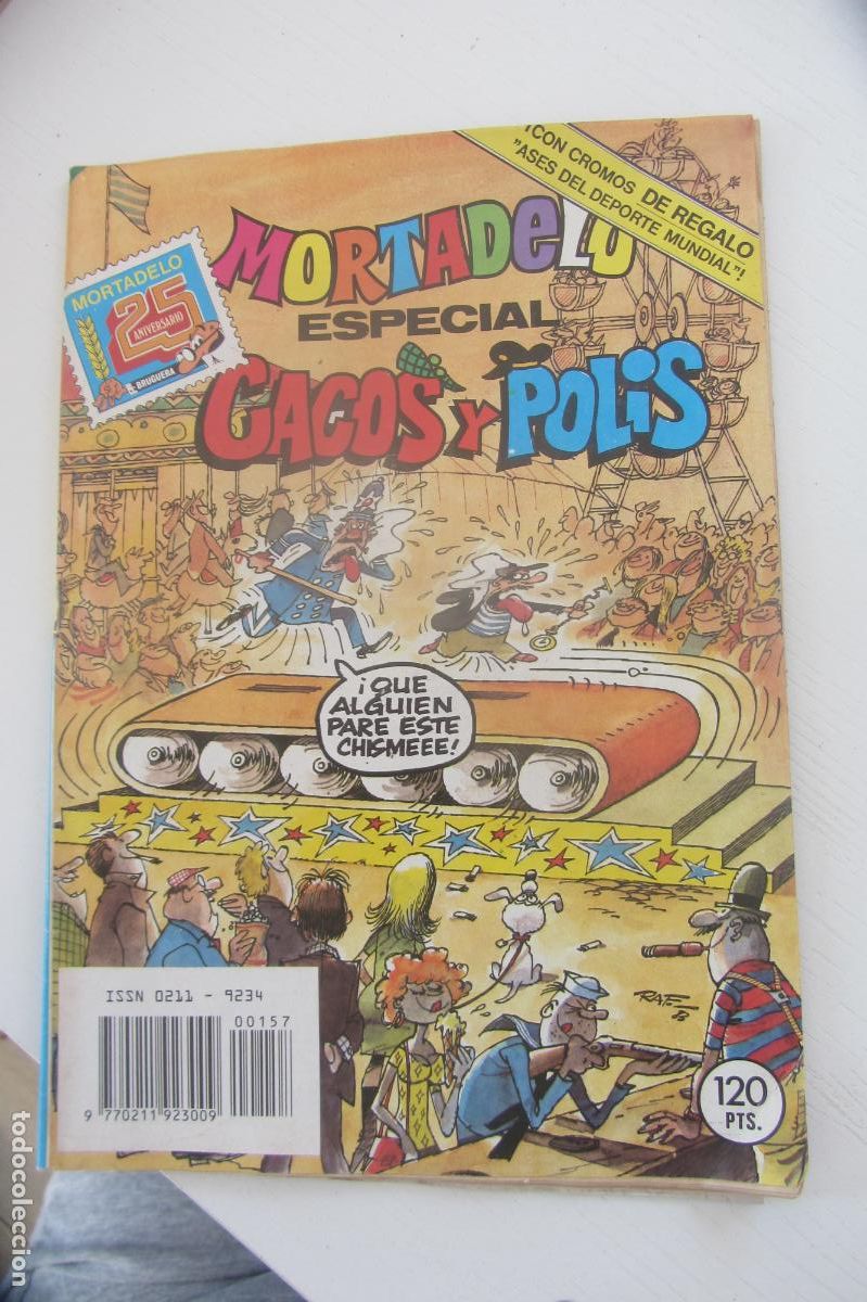 Tebeos: ESPECIAL MORTADELO N&ordm; 157 : CACOS Y POLIS conserva los cromos 1983 BRUGUERA arx185
