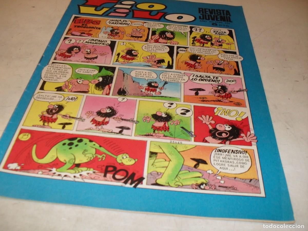 Tebeos: TIO VIVO N&ordm; 501,CON EL CORREO ROLANDO,DE PAUL FEVAL,BRUGUERA,1961