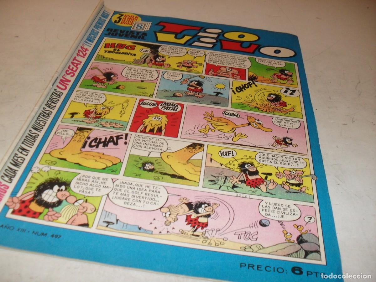 Tebeos: TIO VIVO N&ordm; 497,EN PAGINA CENTRAL PEPE GOTERA,DE 1013,BRUGUERA,1961