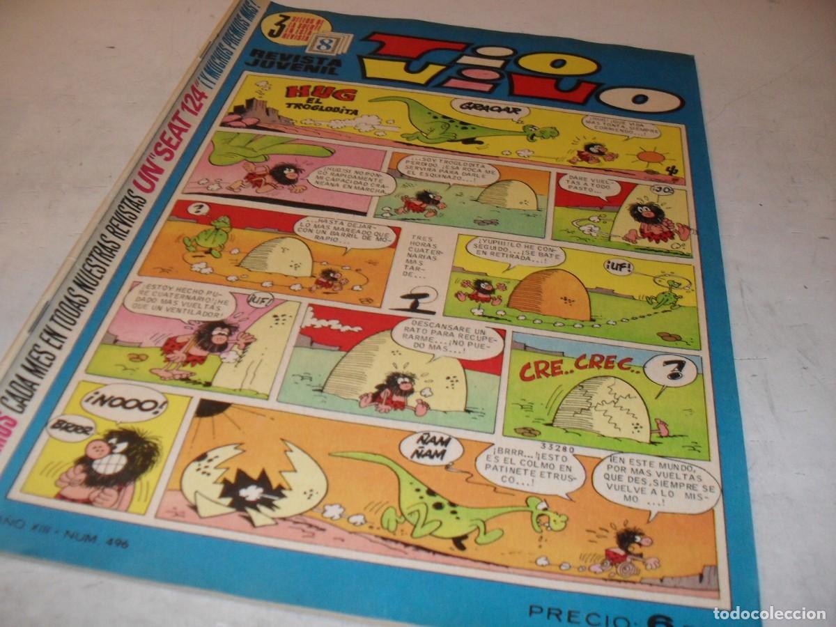 Tebeos: TIO VIVO N&ordm; 496,CON COMIC PUBLICITARIO PEPSI MAN,DE 1013,BRUGUERA,1961