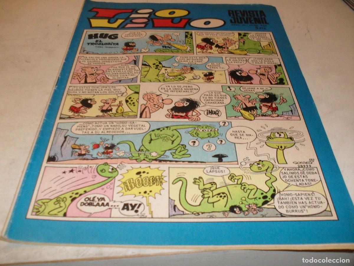 Tebeos: TIO VIVO N&ordm; 437,EN INTERIOR PUBLICIDAD DESFILE DE FAMOSAS,DE 1013,BRUGUERA,1961