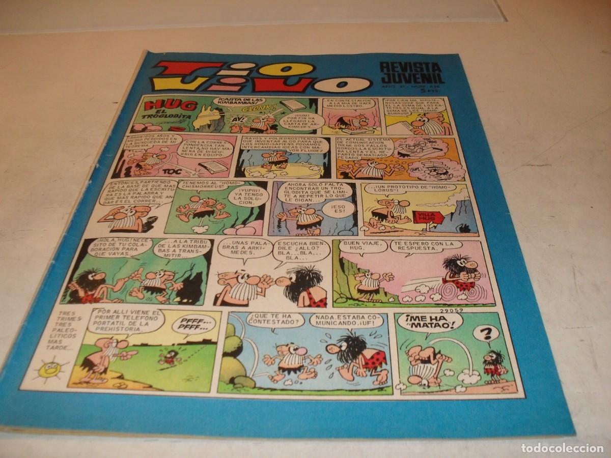 Tebeos: TIO VIVO N&ordm; 436,CON PEPE GOTERA Y OTILIO EN PAGINA CENTRAL,DE 1013,BRUGUERA,1961