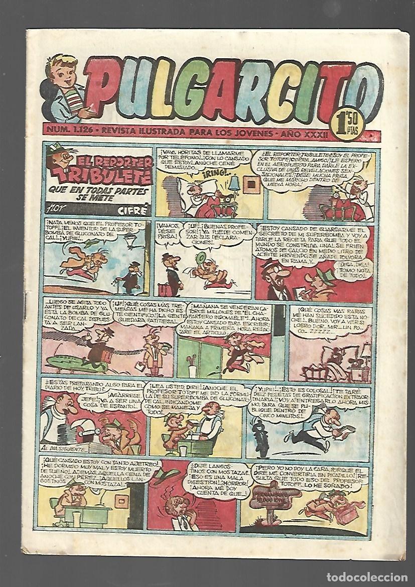 Tebeos: Pulgarcito, 1126, 1952, Bruguera, muy buen estado