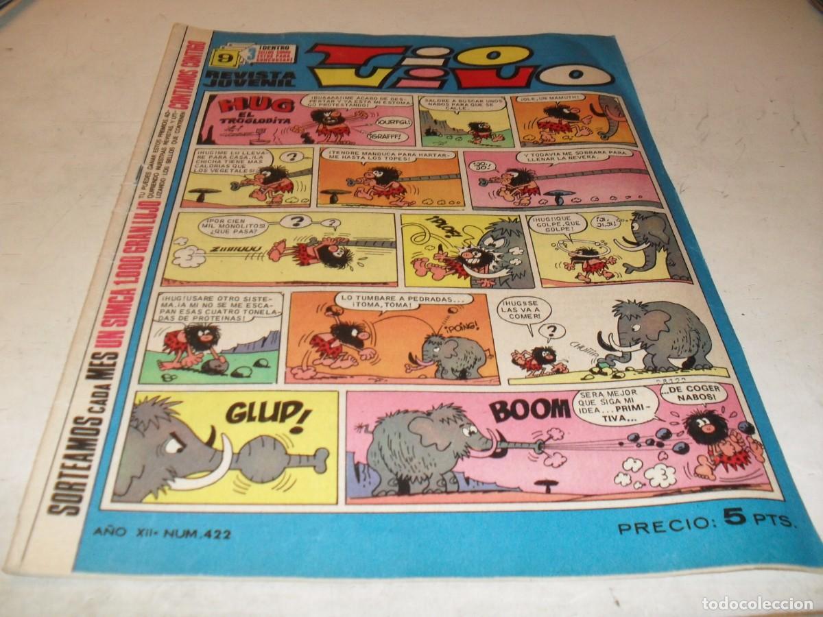 Tebeos: TIO VIVO N&ordm; 422.CON PUBLICIDAD ESCUELA RADIO MAYMO,BRUGUERA,1961
