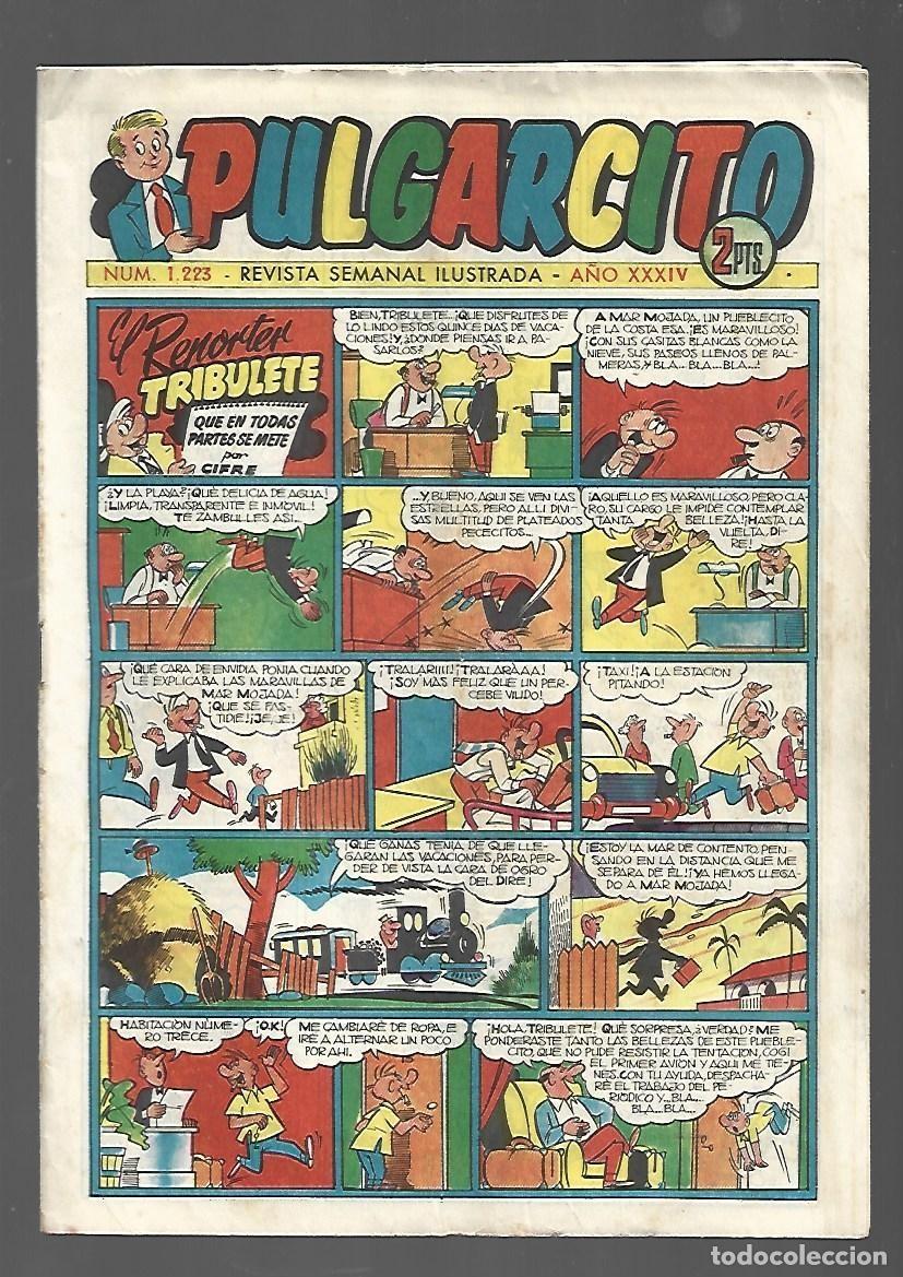 Tebeos: Pulgarcito, 1223, 1954, Bruguera, muy buen estado