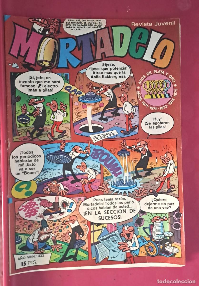 Tebeos: MORTADELO. A&Ntilde;O VIII N&ordm; 322 EDITORIAL BRUGUERA, 1977