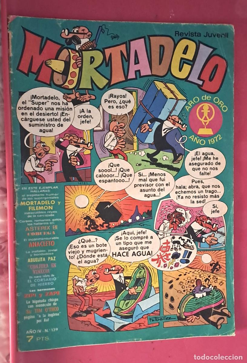 Tebeos: MORTADELO. A&Ntilde;O IV N&ordm; 139 EDITORIAL BRUGUERA, 1975