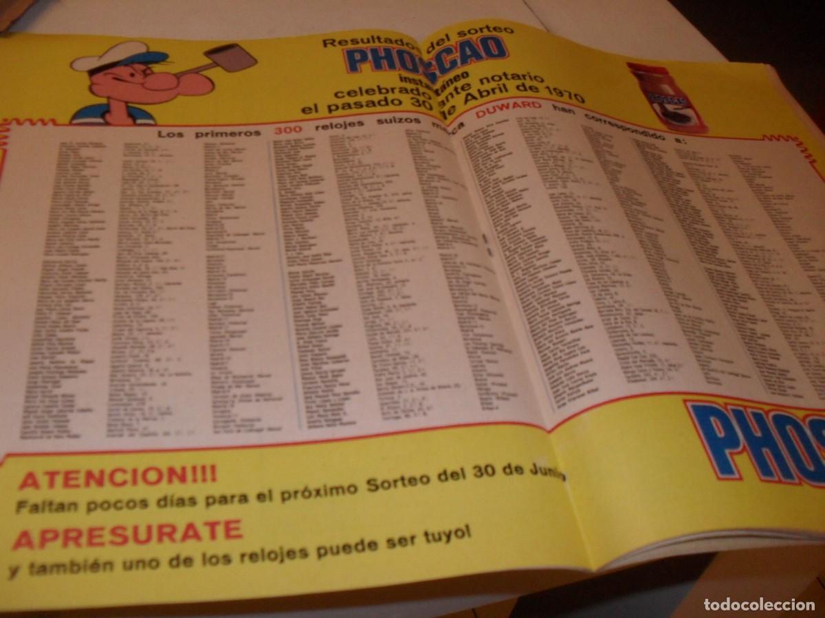 Tebeos: (REF.90)EN 4 PAGINAS RESULTADOS SORTEO PHOSCAO,30-04-70+PETRA,BRUGUERA,1970
