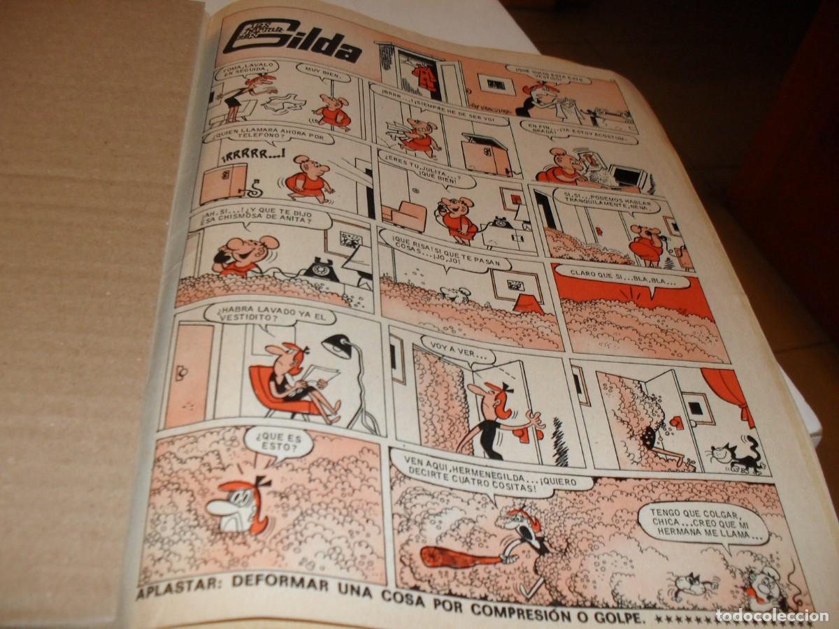 Tebeos: (REF.90)LAMINA HUMORISTICA LAS HERMANAS GILDA+PUBLICIDAD APARICION DIN DAN EXTRA,BRUGUERA,1969