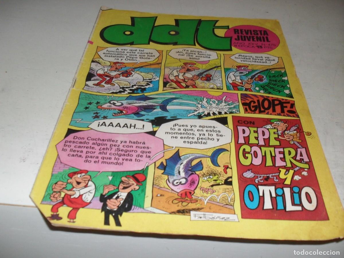 Tebeos: DDT 2&ordf; EPOCA N&ordm; 475,CON GALAX EL COSMONAUTA,DE FUENTES MAN,DE 551,BRUGUERA,1967