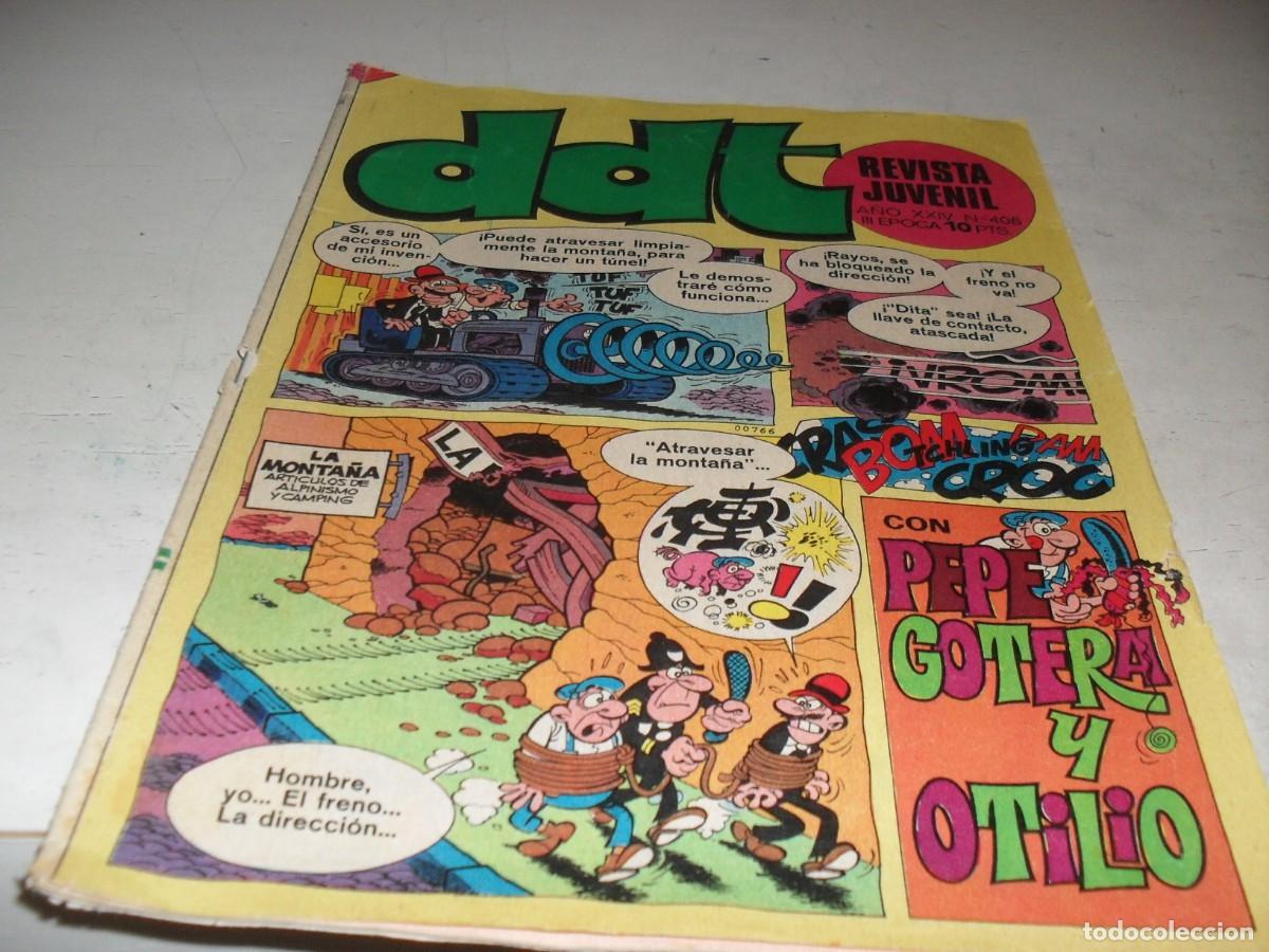 Tebeos: DDT 2&ordf; EPOCA N&ordm; 406,EN CONTRAPORTADA COMIC PUBLICITARIO BLENDI,DE 551,BRUGUERA,1967