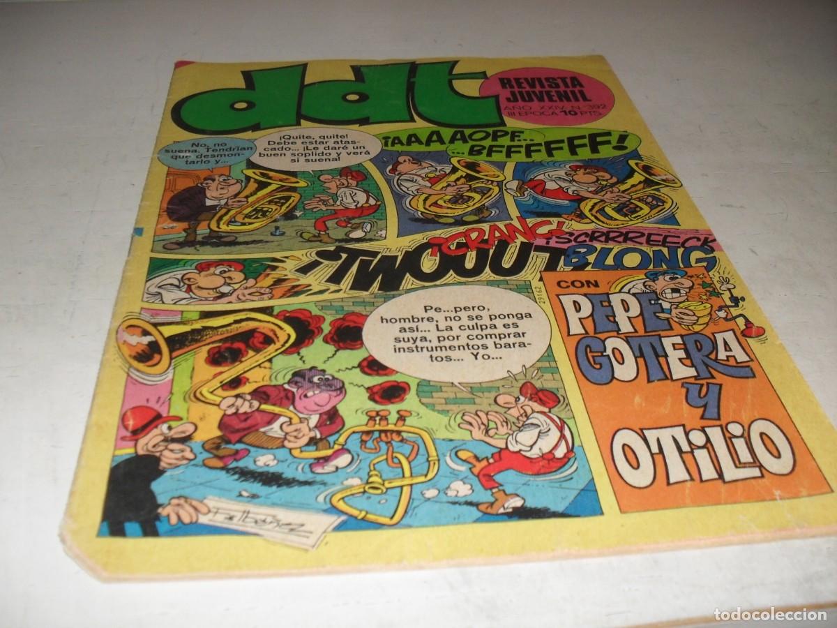 Tebeos: DDT 2&ordf; EPOCA N&ordm; 392,EN PAGINA CENTRAL ANACLETO,DE VAZQUEZ,DE 551,BRUGUERA,1967