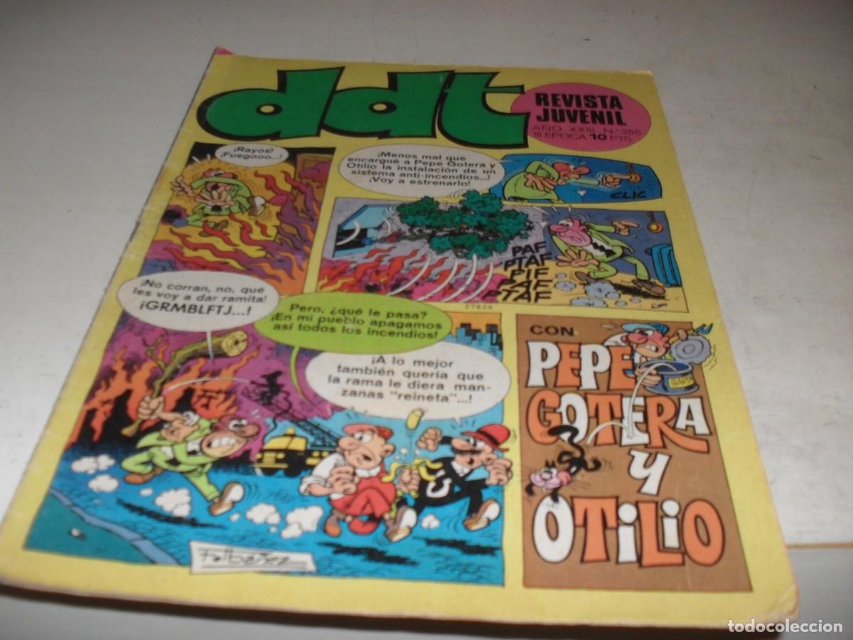 Tebeos: DDT 2&ordf; EPOCA N&ordm; 385,EN CONTRAPORTADA PUBLICIDAD MU&Ntilde;ECAS TOYSE,DE 551,BRUGUERA,1967
