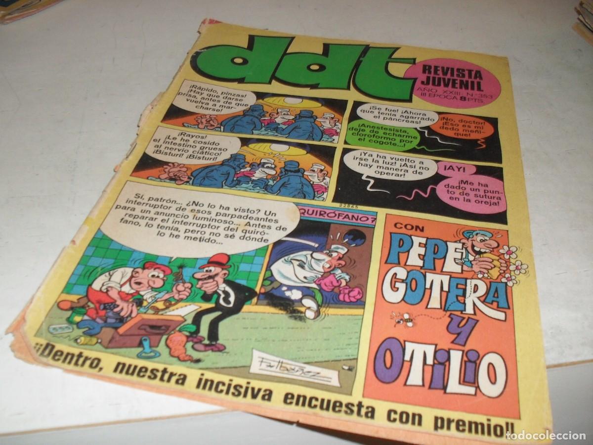 Tebeos: DDT 2&ordf; EPOCA N&ordm; 353,EN CONTRAPORTADA PUBLICIDAD GITANITOS ORTIZ,DE 551,BRUGUERA,1967