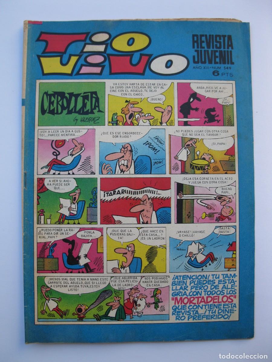 Tebeos: TIO VIVO - A&Ntilde;O XIV - N&ordm; 549 - EDITORIAL BRUGUERA - A&Ntilde;O 1971.