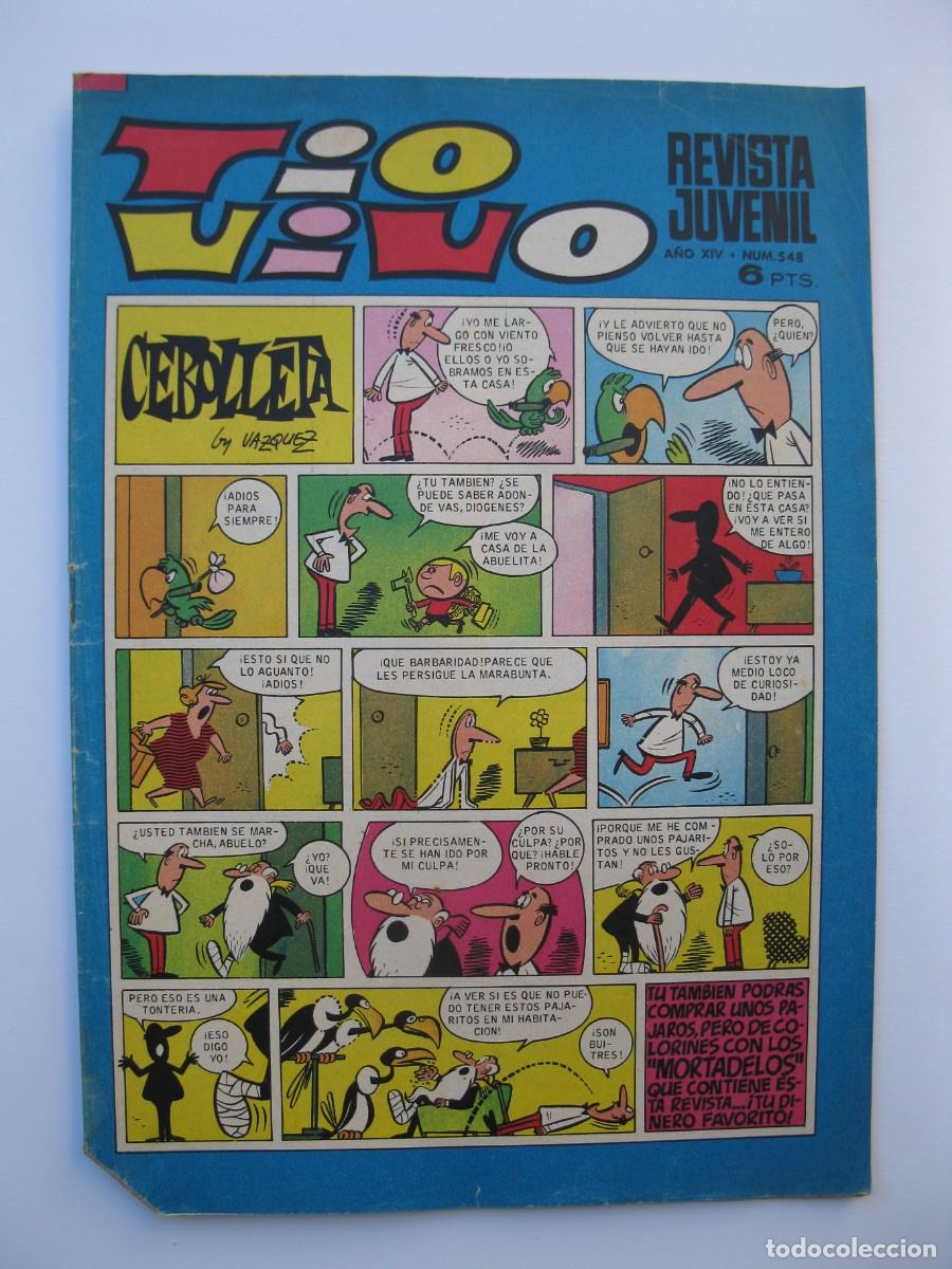 Tebeos: TIO VIVO - A&Ntilde;O XIV - N&ordm; 548 - EDITORIAL BRUGUERA - A&Ntilde;O 1971.
