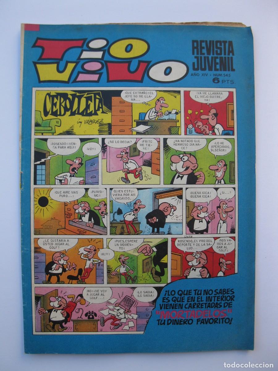 Tebeos: TIO VIVO - A&Ntilde;O XIV - N&ordm; 545 - EDITORIAL BRUGUERA - A&Ntilde;O 1971.