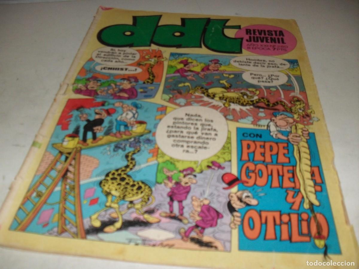 Tebeos: DDT 2&ordf; EPOCA N&ordm; 280,CON ROLDAN SIN MIEDO,DE USERO,DE 551,BRUGUERA,1967