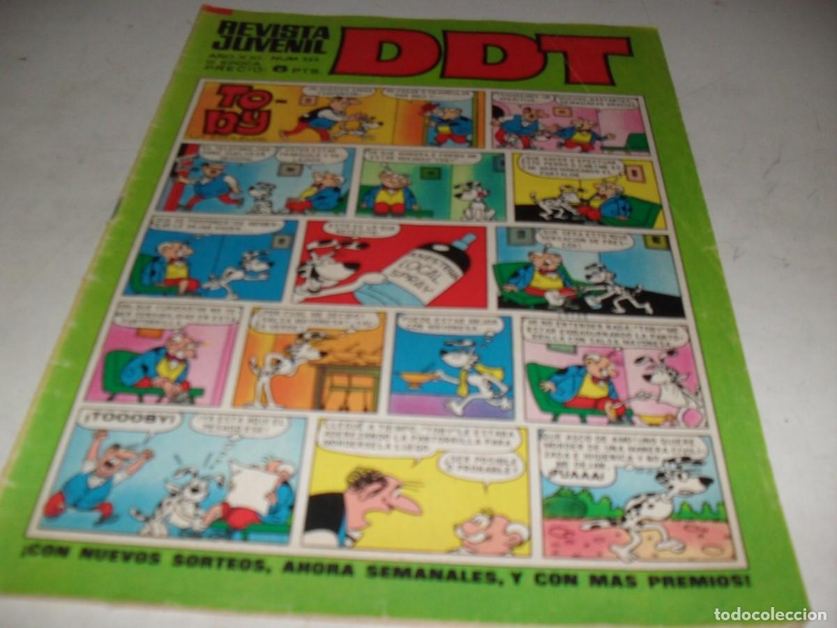 Tebeos: DDT 2&ordf; EPOCA N&ordm; 252,CON LOS BILLETES DE 100,250 Y 500 MORTADELOS,DE 551,BRUGUERA,1967