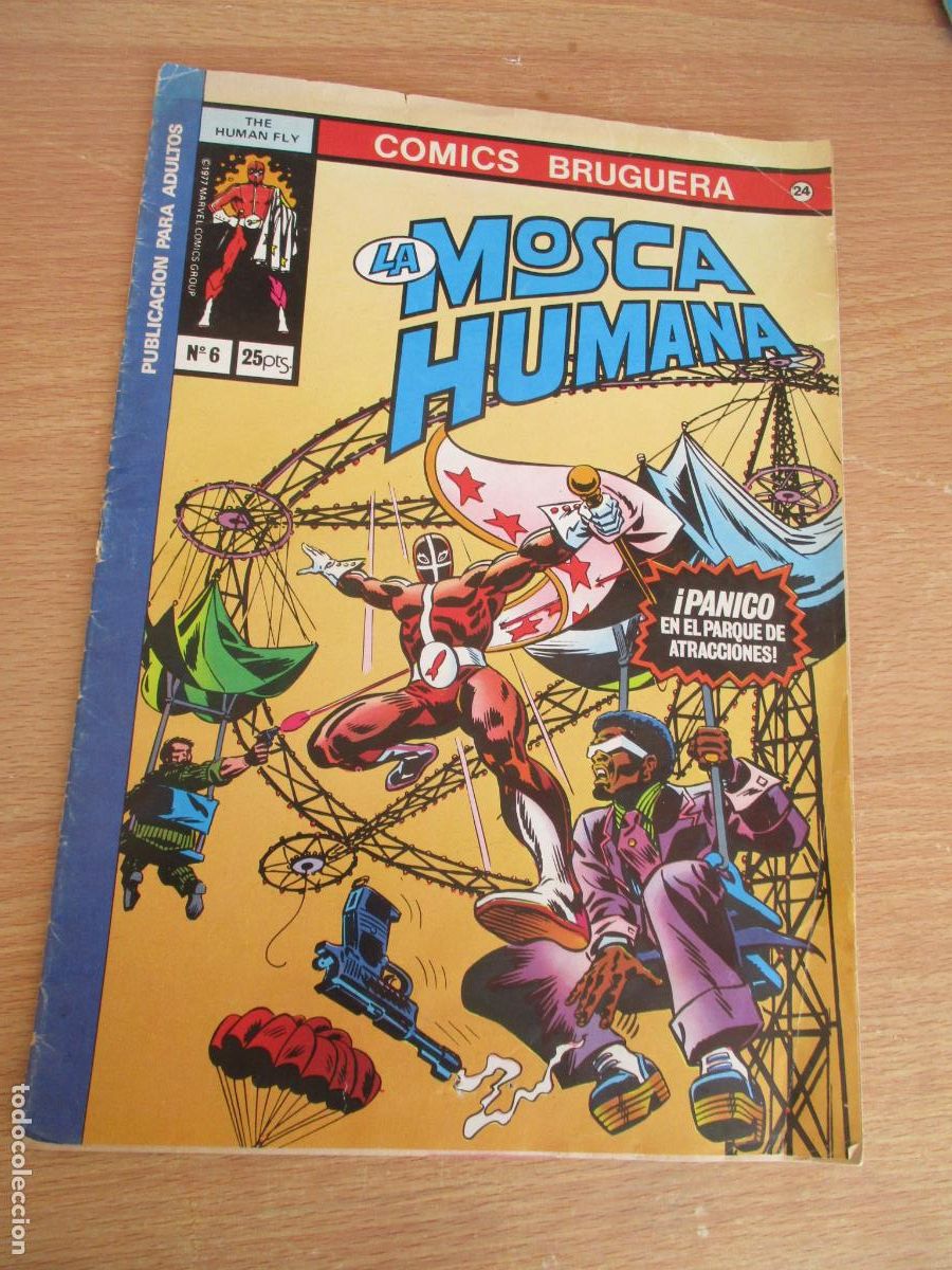 Tebeos: BRUGUERA-LA MOSCA HUMANA, N&ordm;. 6- 1977