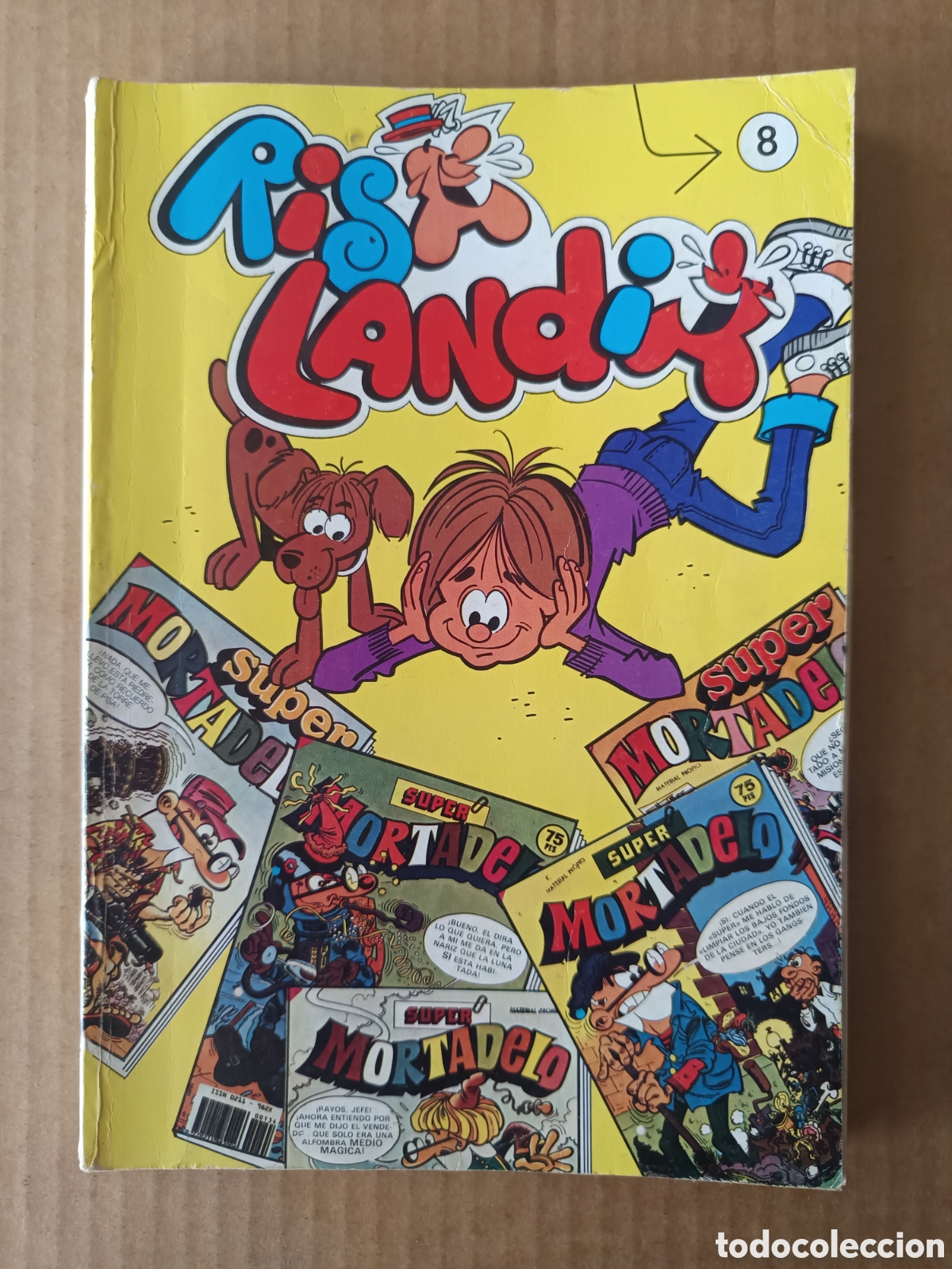 Tebeos: Risalandia n&deg;8 (Bruguera). T&iacute;o Vivo Extra F&uacute;tbol, Sacarino Extra de Verano y Super Mortadelo n&deg;140