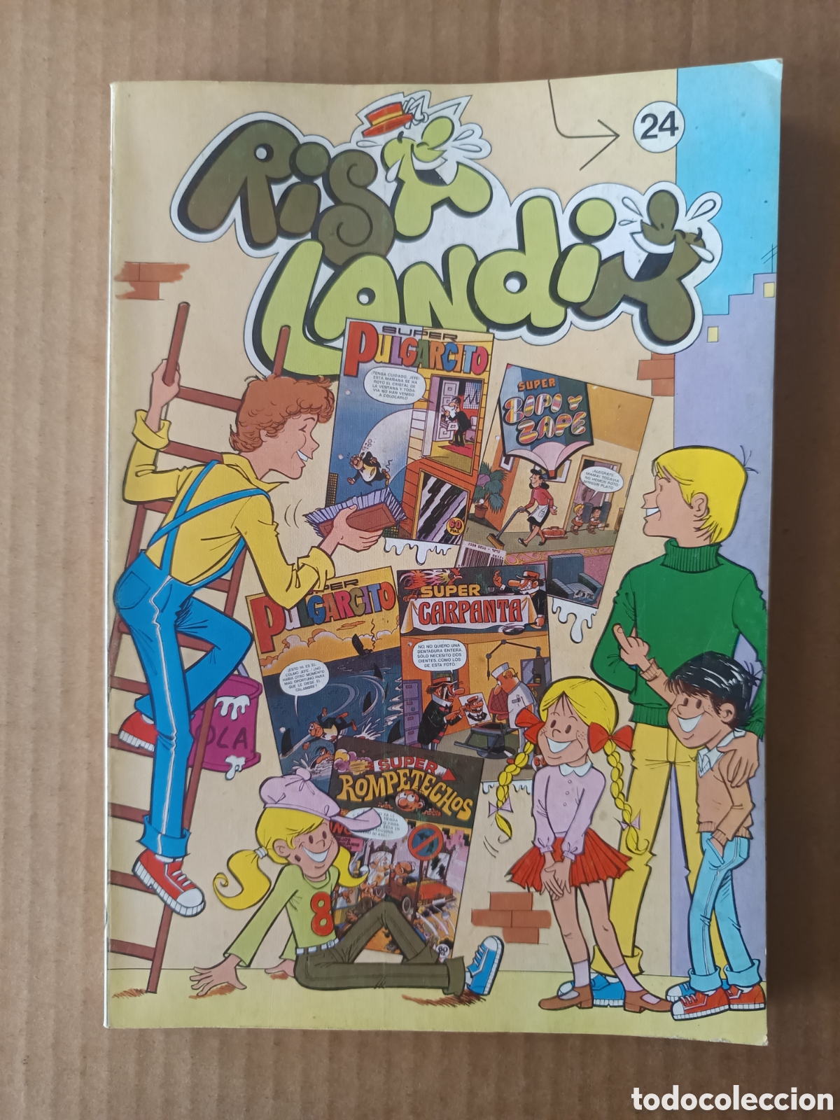 Tebeos: Risalandia n&deg;24 (Bruguera, 1982). Con Galopo y Vendaval, Barrio 9T, Pampa...
