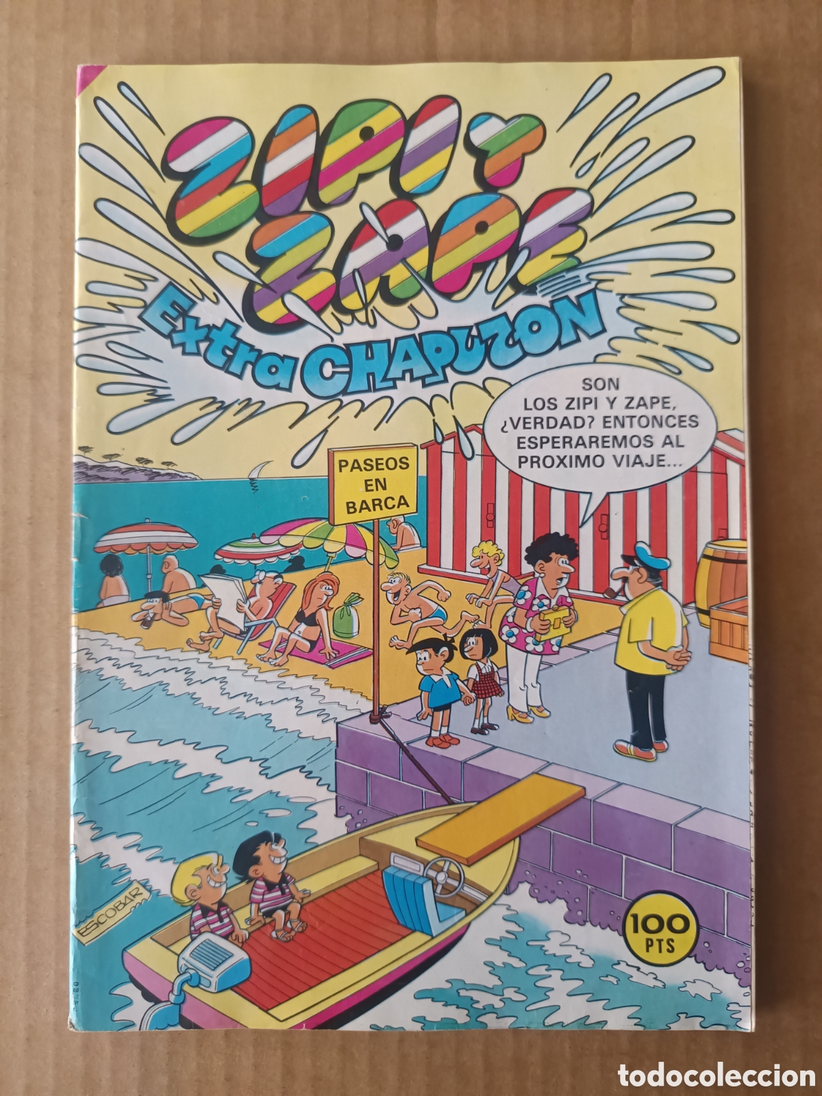 Tebeos: Revista Zipi y Zape Extra Chapuz&oacute;n (Bruguera, 1982). Con p&oacute;ster central. 76 p&aacute;ginas a color.