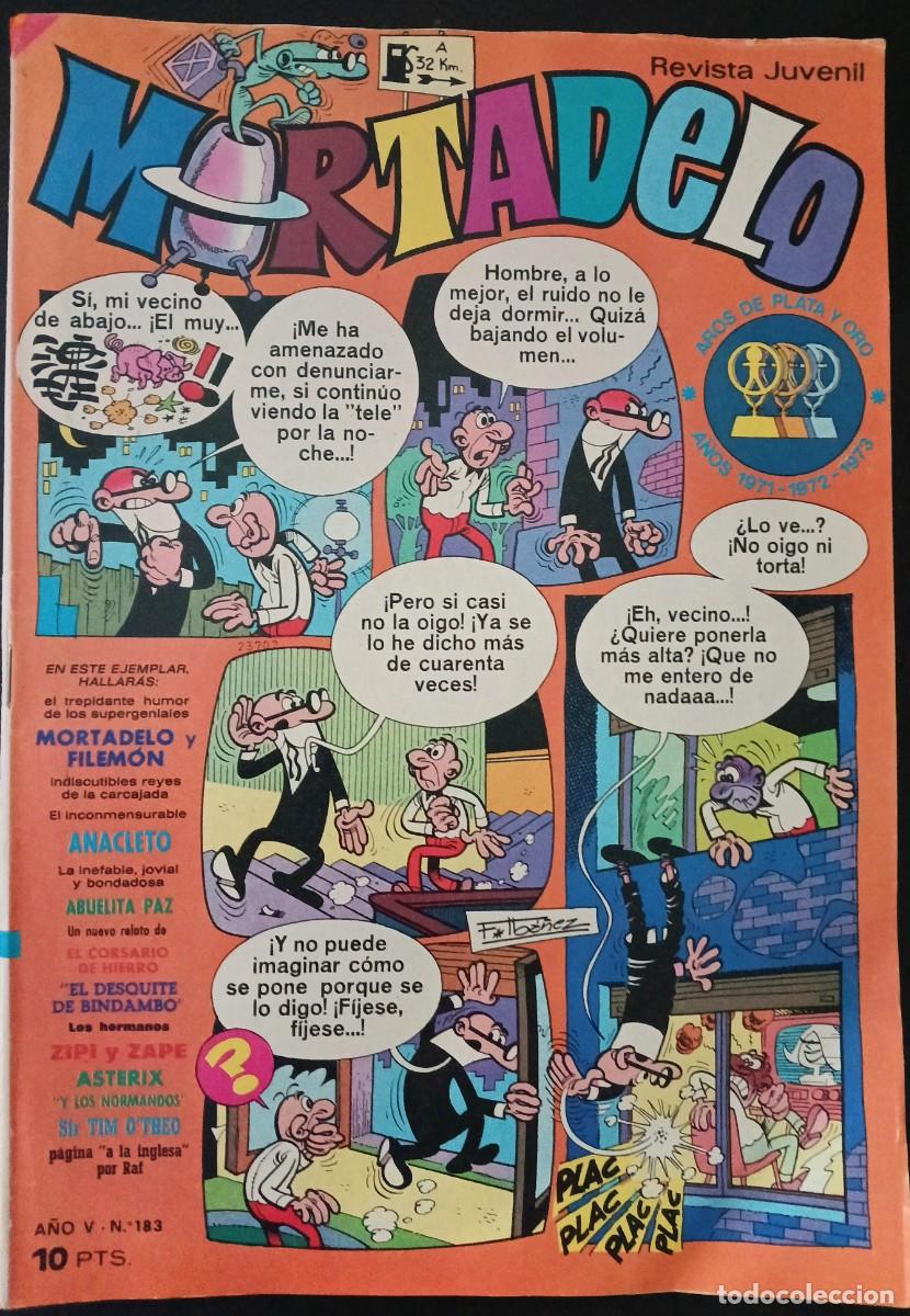 Tebeos: MORTADELO SEMANAL-BRUGUERA- N&ordm; 183- 27-MAYO-1974-AST&Eacute;RIX-CORSARIO H.-SIR TIM-BUENO-ESCASO-VEA-1788