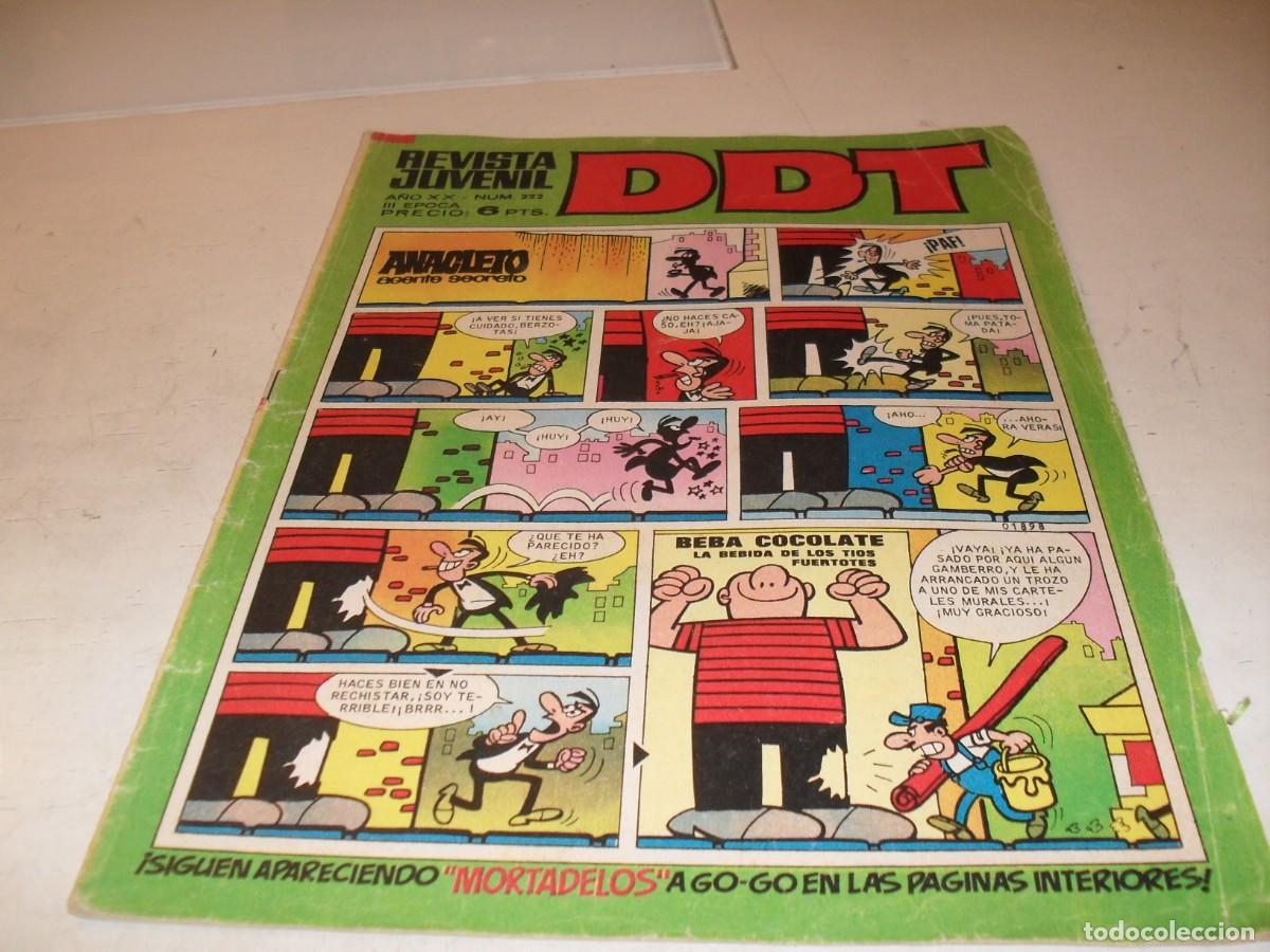 Tebeos: DDT 2&ordf; EPOCA N&ordm; 222,SIN BILLETES DE MORTADELOS,DE 551,BRUGUERA,1967