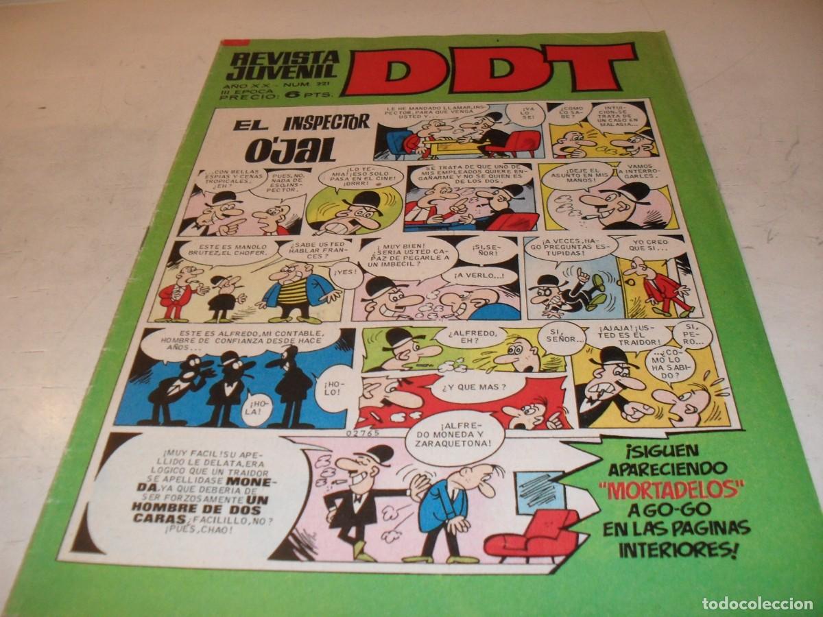 Tebeos: DDT 2&ordf; EPOCA N&ordm; 221,SIN BILLETES DE MORTADELOS,DE 551,BRUGUERA,1967