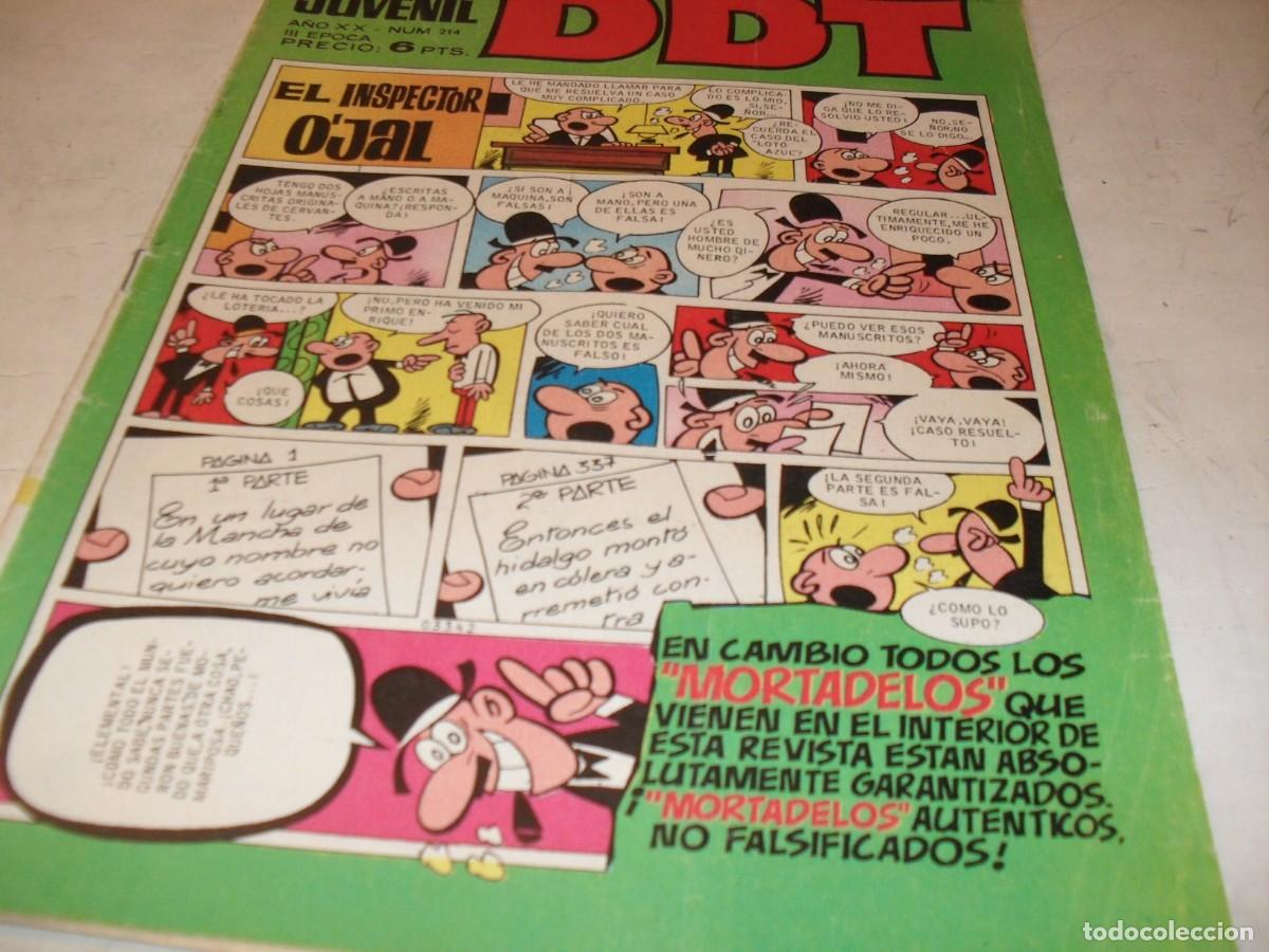 Tebeos: DDT 2&ordf; EPOCA N&ordm; 214,SIN LOS BILLETES DE MORTADELOS,DE 551,BRUGUERA,1967