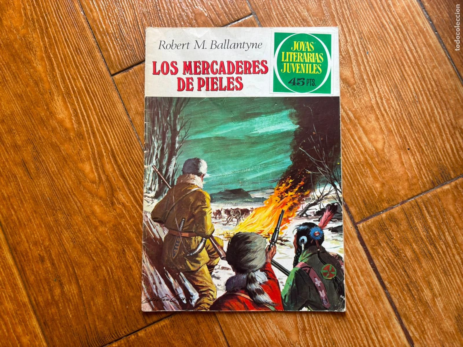 Tebeos: JOYAS LITERARIAS JUVENILES N&ordm; 86: LOS MERCADERES DE PIELES EDITORIAL BRUGUERA