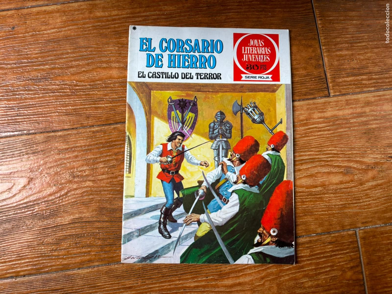Tebeos: EL CORSARIO DE HIERRO N&ordm; 22 JOYAS LITERARIAS JUVENILES SERIE ROJA EDITORIAL BRUGUERA