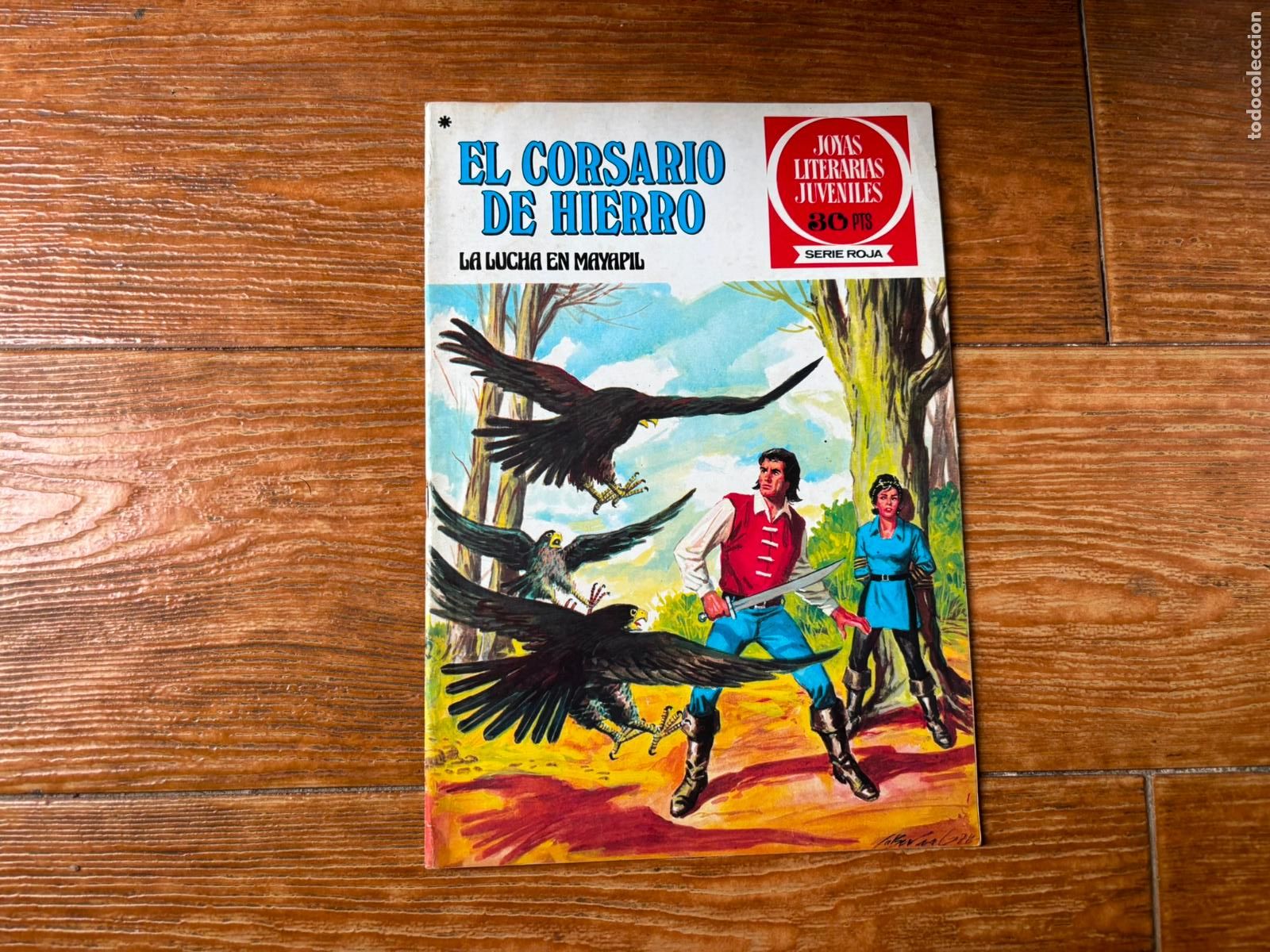 Tebeos: EL CORSARIO DE HIERRO N&ordm; 38 JOYAS LITERARIAS JUVENILES SERIE ROJA EDITORIAL BRUGUERA