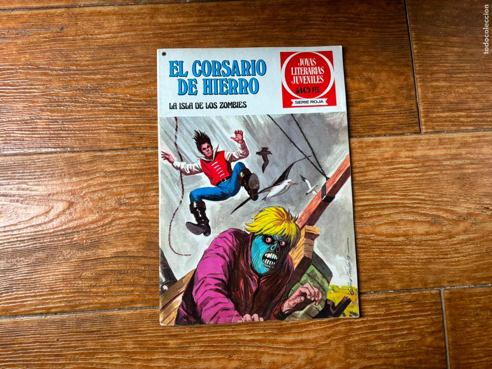 Tebeos: EL CORSARIO DE HIERRO N&ordm; 35 JOYAS LITERARIAS JUVENILES SERIE ROJA EDITORIAL BRUGUERA