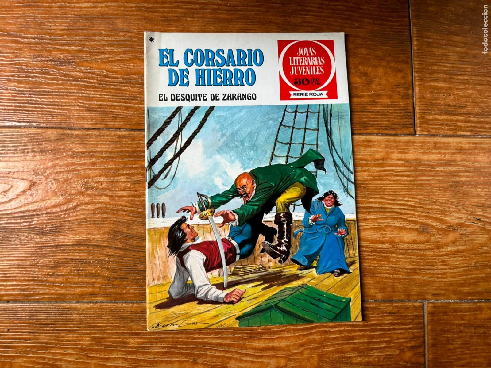 Tebeos: EL CORSARIO DE HIERRO N&ordm; 34 JOYAS LITERARIAS JUVENILES SERIE ROJA EDITORIAL BRUGUERA