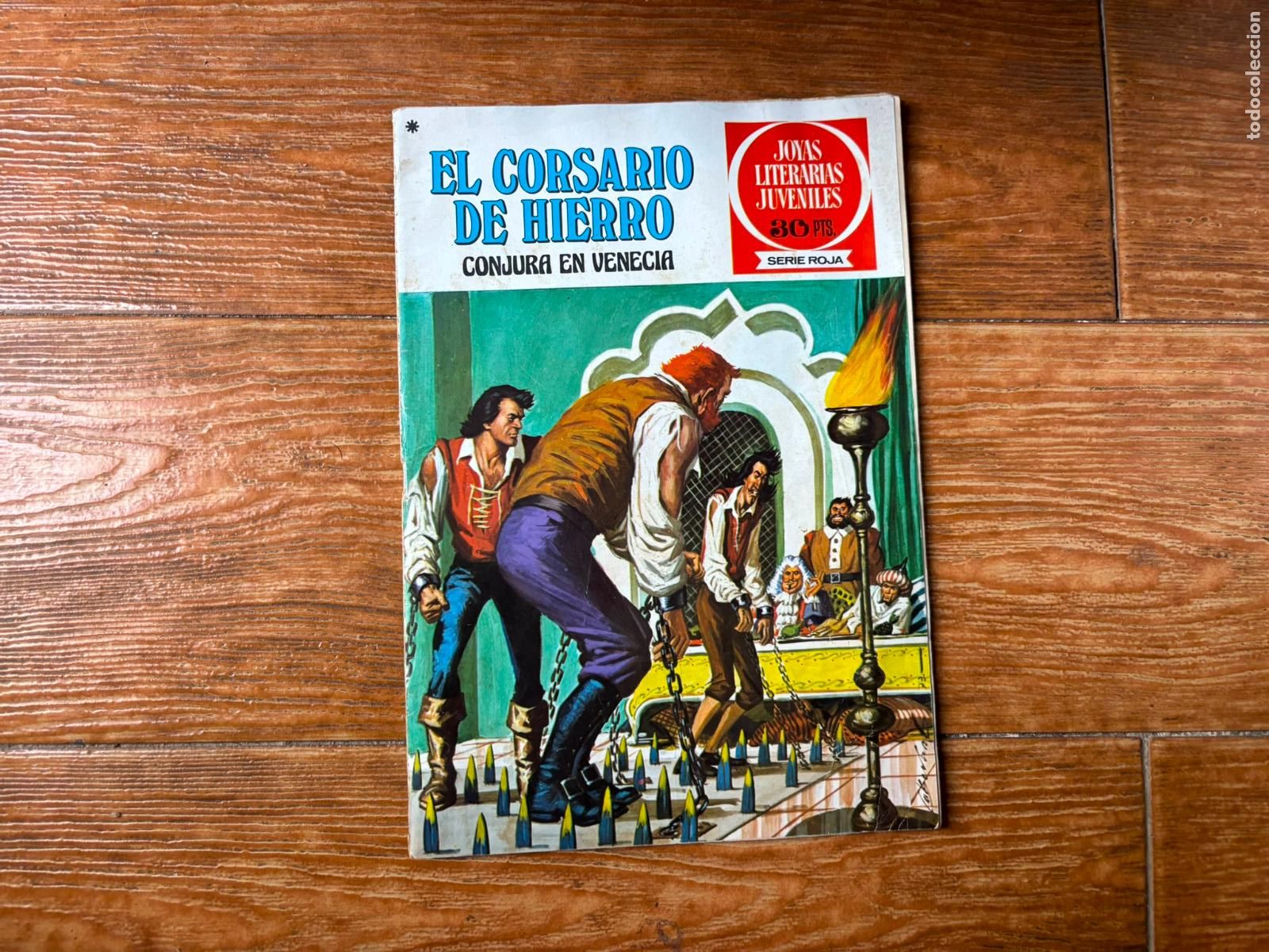 Tebeos: EL CORSARIO DE HIERRO N&ordm; 19 JOYAS LITERARIAS JUVENILES SERIE ROJA EDITORIAL BRUGUERA