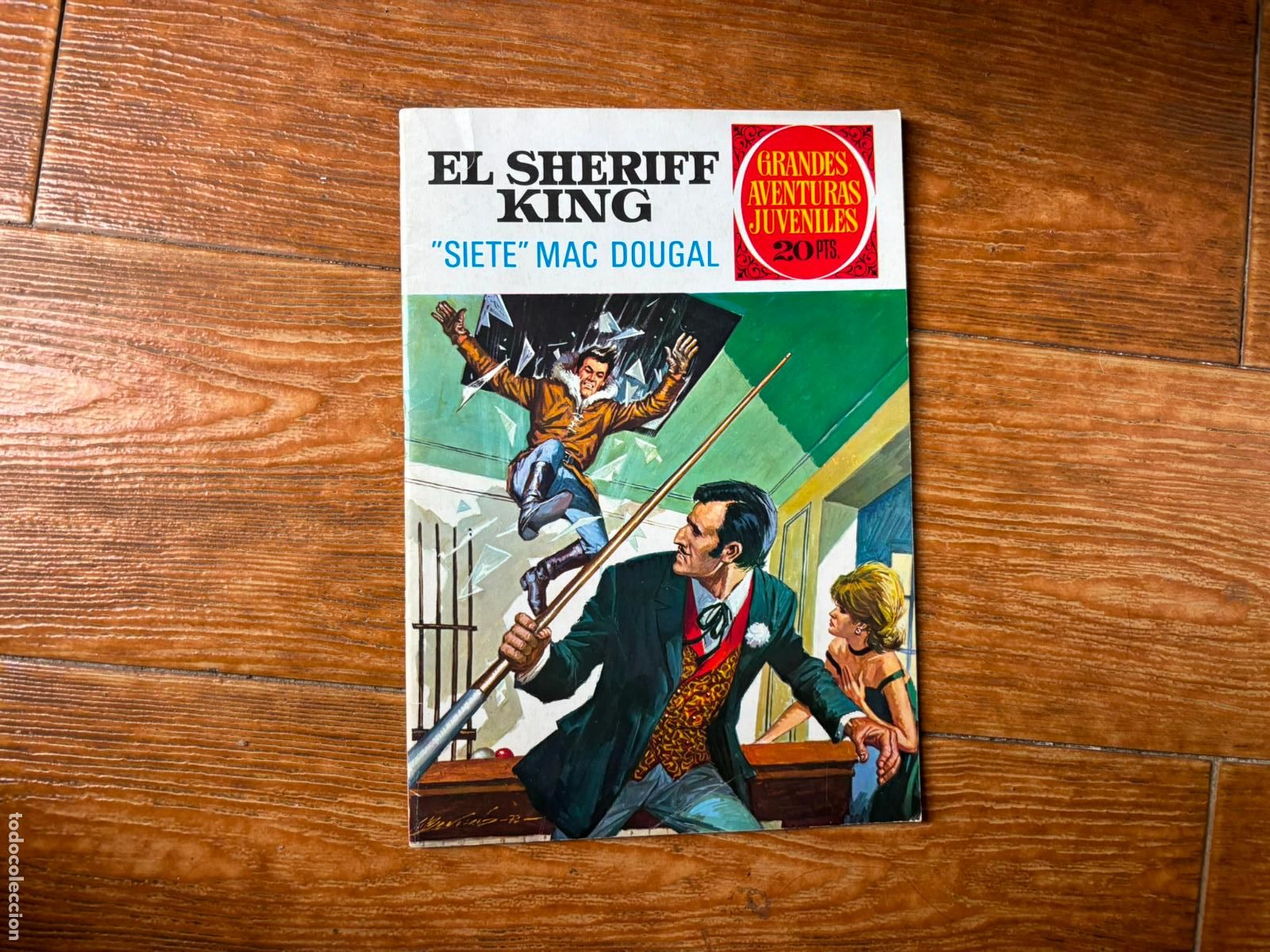 Tebeos: GRANDES AVENTURAS JUVENILES N&ordm; 22 EL SHERIFF KING EDITORIAL BRUGUERA 1972 1&ordf; EDICION