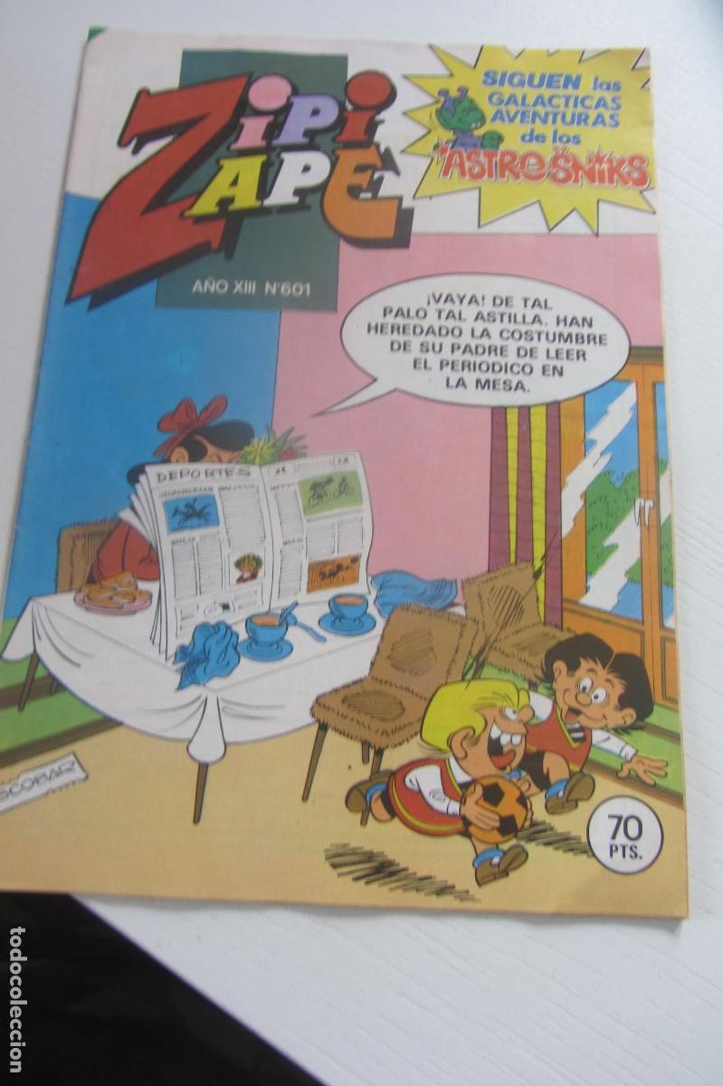 Tebeos: ZIPI Y ZAPE N&ordm; 601 CON HISTORIETA DE LOS ASTROSNIKS,(DE 673).BRUGUERA.1972 arx179
