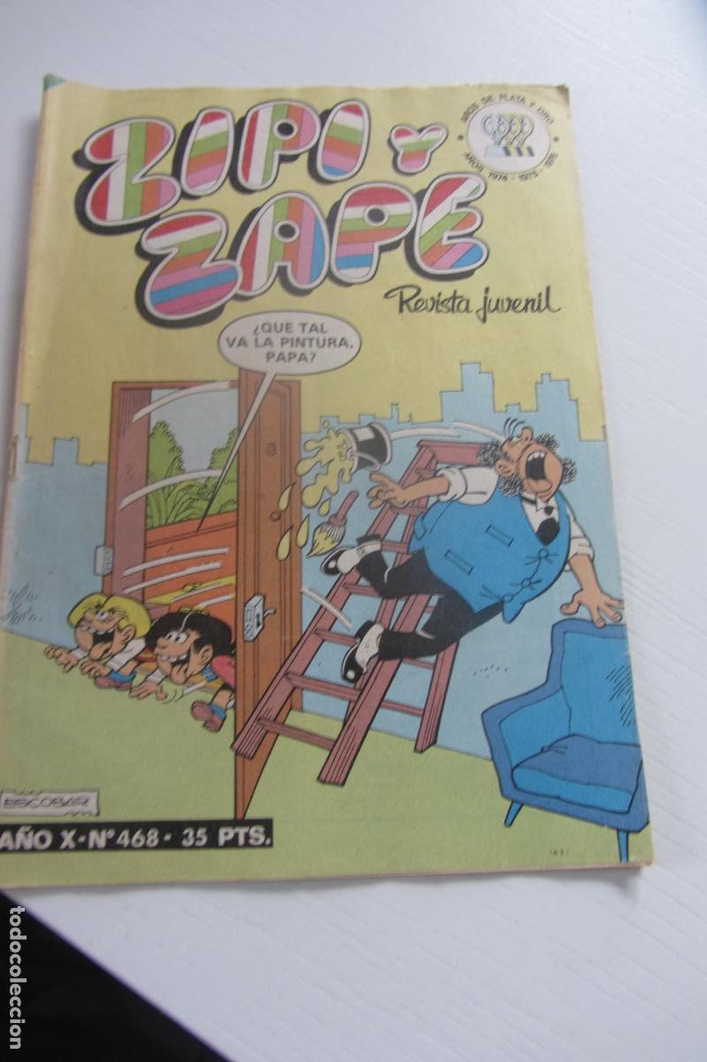 Tebeos: ZIPI Y ZAPE REVISTA 468. ROBIN ROBOT, BENITO BONIATO, PUBLICIDAD TINTIN. BRUGUERA arx179