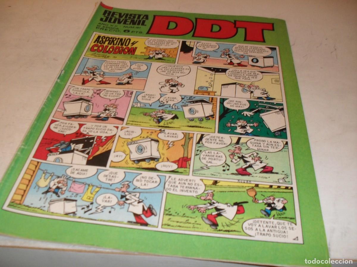 Tebeos: DDT 2&ordf; EPOCA N&ordm; 183,EN PAGINA CENTRAL EL BOTONES SACARINO,DE 551,BRUGUERA,1967