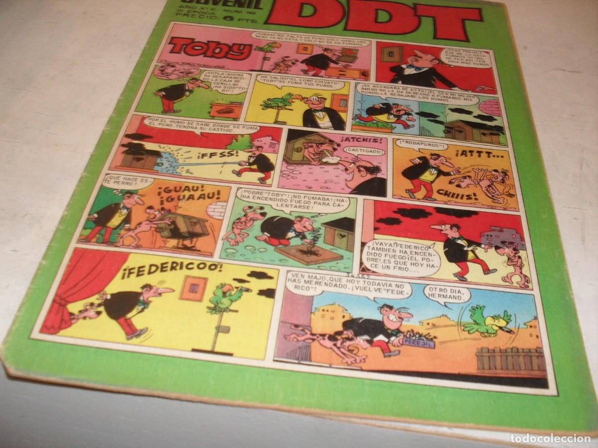 Tebeos: DDT 2&ordf; EPOCA N&ordm; 180,EN PAGINA CENTRAL EL BOTONES SACARINO,DE 551,BRUGUERA,1967