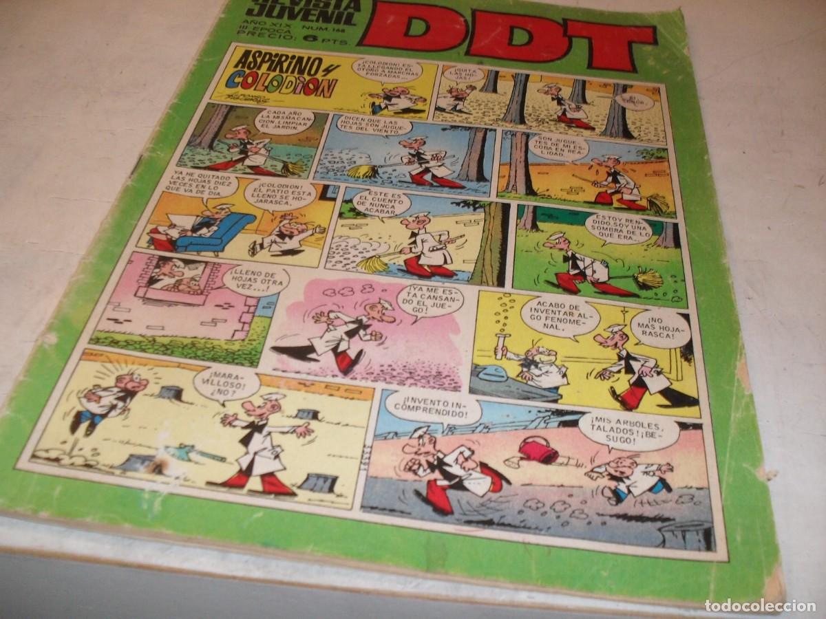 Tebeos: DDT 2&ordf; EPOCA N&ordm; 168,CON EL BOTONES SACARINO EN PAGINA CENTRAL,DE 551,BRUGUERA,1967