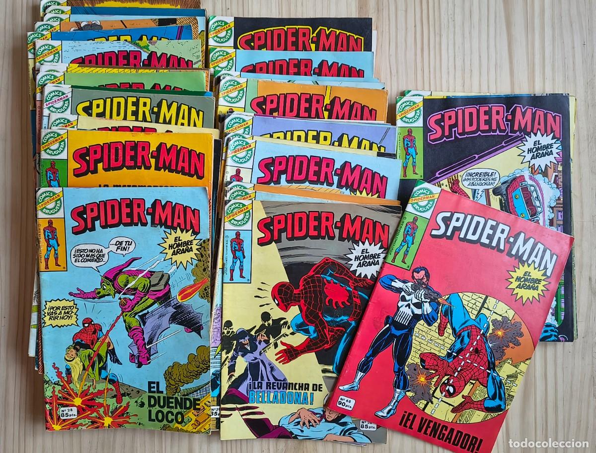 Tebeos: SPIDER-MAN BRUGUERA &ndash; LOTE 52 N&Uacute;MEROS &ndash; N&ordm; 68 1&ordf; PUNISHER &ndash; MUERTE GWEN &ndash; MARVEL