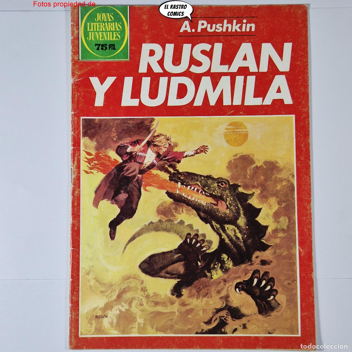 Tebeos: Ruslan y Ludmila, Joyas literarias juveniles n&ordm; 255, ed Bruguera 1983